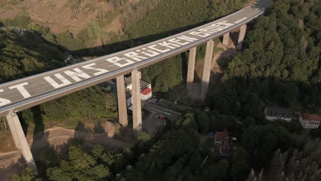 Aerial-view-A45-autobahn-road-in-Germany