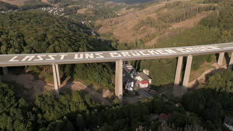 Drone-shot-Rahmede-Valley-bridge-closed-for-reconstruction-in-Germany