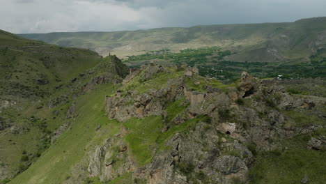 Craggy-Landscape-At-The-Mountains-Of-Tmogvi-Fortress-In-Georgia