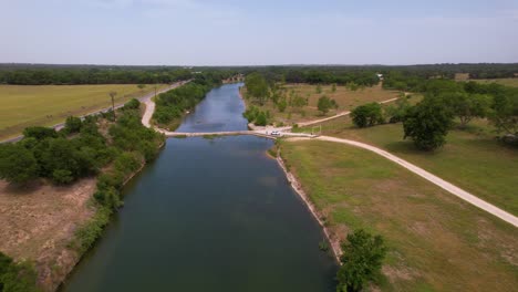 Aerial-footage-of-the-Blanco-River-in-Blanco-Texas-in-the-Texas-Hill-Country-1