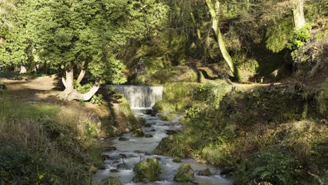 The-Beautiful-Cascades-At-Tregargus-Valley-Near-St-Stephen-In-Branne,-Cornwall,-United-Kingdom