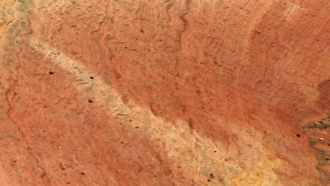 Orangefarbenes-Sandstein-Erosionsmuster-Im-Canyon-Des-Zion-Nationalparks