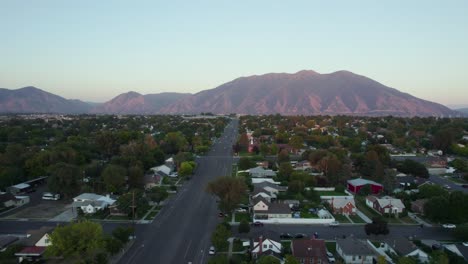 Suburban-Residential-Real-Estate-in-Spanish-Fork,-Utah-County---Aerial