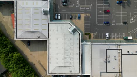 Birds-eye-view-of-the-back-of-large-retail-stores