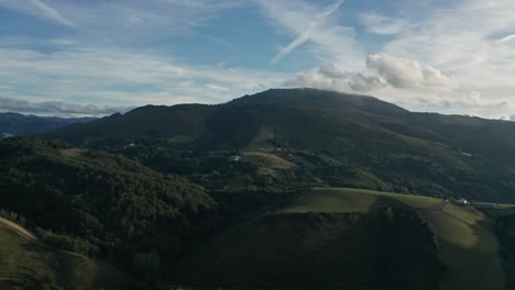 Flying-over-the-pasturage-hills-in-Basque-Country