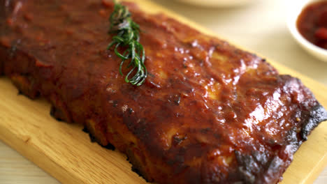 Grilled-and-barbecue-ribs-pork-with-BBQ-sauce-12