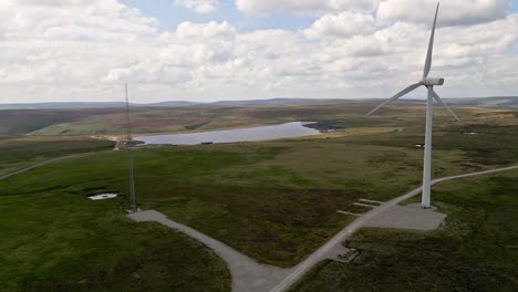 Wind-Farm-situated-on-the-Yorkshire-Moors-taken-using-a-drone