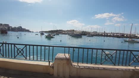 Paseo-Marítimo-Y-Puerto-De-Marsamxett-En-Malta