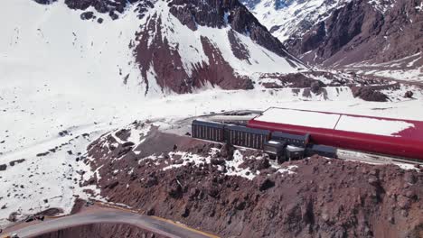 Fly-Away-At-Los-Libertadores-Pass-Chilean-Customs-Office-In-The-Andes-Mountains