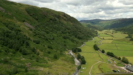 Amazing-breathtaking-aerial-view-of-Cumbrian-valley-in-the-Lake-District