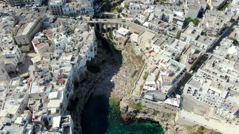 A-town-and-commune-on-the-Adriatic-Sea,-Polignano-a-Mare-is-part-of-the-Metropolitan-City-of-Bari-in-the-southern-Italian-region-of-Apulia