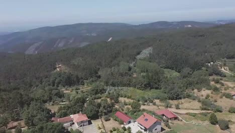 Aerial-view-of-a-portuguese-village-of-Macieira-de-Alcoba,-Águeda,-Portugal