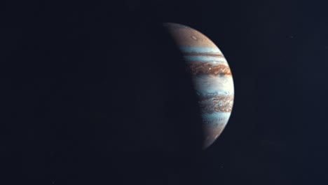 Realistische-Aufnahme-Der-Drehung-Um-Den-Planeten-Jupiter