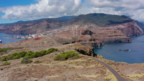 Luftaufnahme-Des-Eatsern-Teils-Von-Madeira