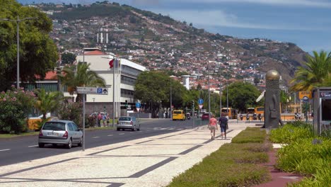 Toma-A-Cámara-Lenta-Del-Puerto-Deportivo-De-Madeira
