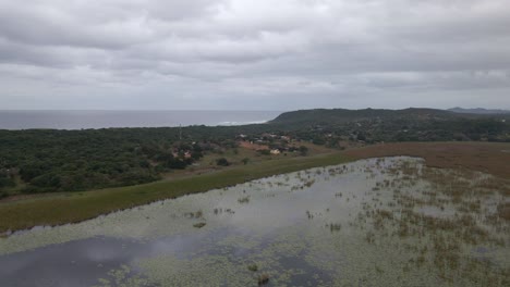 Erkundungsaufnahme-Der-Riesigen-Sumpfgebiete-In-Mosambik