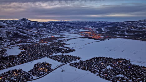 Park-City-Utah-Aerial-v-drone-fly-above