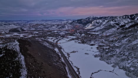 Park-City-Utah-Aerial-V-Filmische-Drohne-Fliegen
