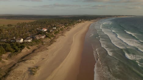 Aerial-Shot-Flying-Over-Tofo-Beach-With-The