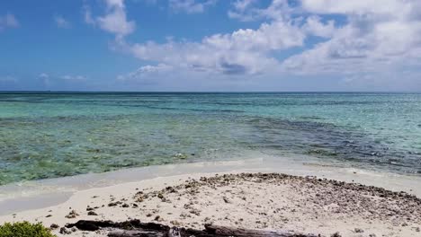 Erstaunliche-Landschaft-Einsame-Karibische-Strandinsel-Mit-Türkis