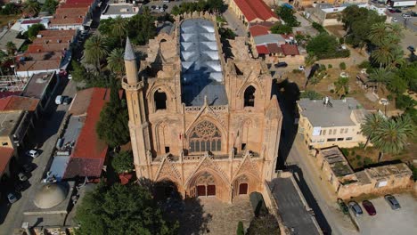 Aerial-of-Lala-Mustafa-Pasha-Mosque-in-Famagusta-Cyprus
