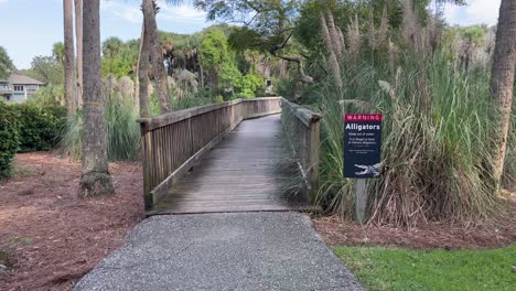 Crossing-Bridge-at-Kiawah-Island-Alligator-Warning