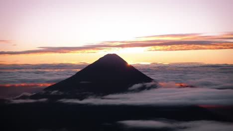 The-sun-rises-behind-Volcán-de-Agua-in-Guatemala