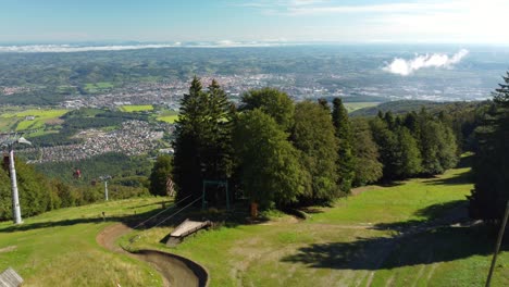 Panoramic-view-of-Maribor,-Slovenia-from-Pohorje