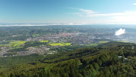 Panoramic-view-of-Maribor,-Slovenia-from-Pohorje-1