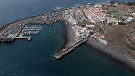Fantastic-Aerial-Shot-Over-The-Puerto-De-Las-Nieves-In-Agaete