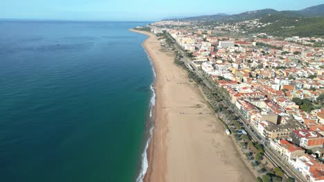 Maresme-beaches-in-the-province-of-Barcelona-aerial-images
