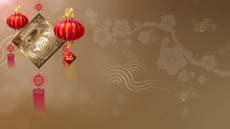 Frohes-Chinesisches-Neujahr-2023,-Jahr-Des-Kaninchens,-Auch-Bekannt-Als-Frühlingsfest-Mit-Dem-Chinesischen-Astrologischen-Kaninchensymbol-Für-Die-Hintergrunddekoration-1