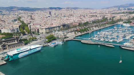 Barcelona-City-Mit-Darsena-Nacional-Dock-Port-Und-Kreuzfahrtterminal