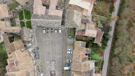 Luftaufnahme-über-Der-Stadt-Ainsa-In-Huesca