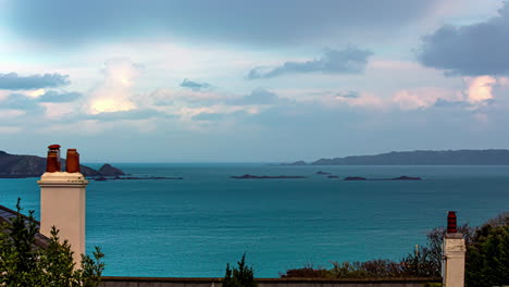 Islets-And-Sea-View-From-The-Balcony-Of-A-Holiday-House-On-The-Coast-In-Guernsey