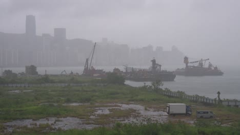 Waterfront-is-seen-under-heavy-rain-during-a-severe-tropical-typhoon-storm-signal-T8-Ma-On,-which-sustained-winds-of-63-miles-and-damaged-the-city-of-Hong-Kong