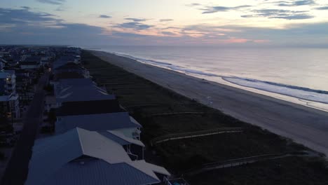 Sonnenaufgang-Aus-Der-Luft-über-Carolina-Beach-NC,-North-Carolina
