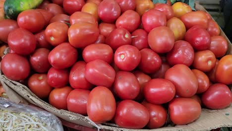 Video-Von-Vielen-Roten-Tomaten-In-Einer-Kiste