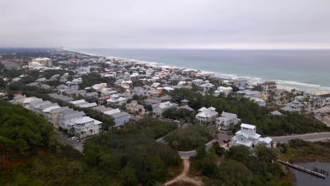 Flying-over-a-residential-area-in-30a,-Florida-11