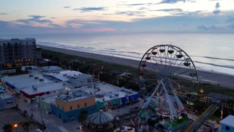 Carolina-beach-nc,-north-carolina-boardwalk-amusement-park-aerial-1