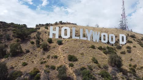 Hollywood-Schild-In-Los-Angeles,-Kalifornien,-Per-Drohne-4k-5