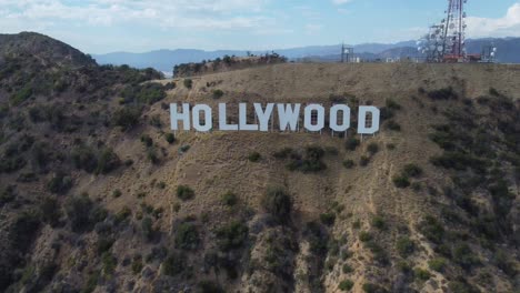 Hollywood-Schild-In-Los-Angeles,-Kalifornien,-Per-Drohne-4k-11