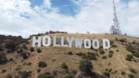 Hollywood-Schild-In-Los-Angeles,-Kalifornien,-Per-Drohne-4k-10