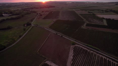 Luftaufnahme-Der-Bauernfelder-In-Südfrankreich