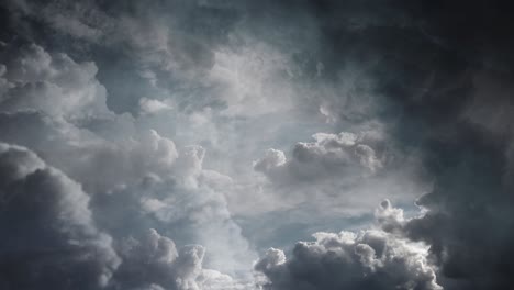 View-of-Lightning-storm-occurs-inside-dark-cumulonimbus-clouds
