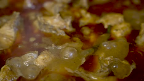 Close-Up-View-Of-Bubbling-Chicken-Curry