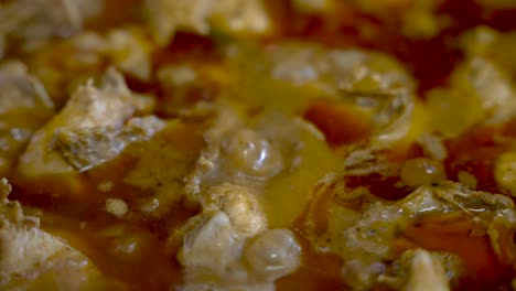 Close-Up-View-Of-Bubbling-Simmering-Chicken-Curry