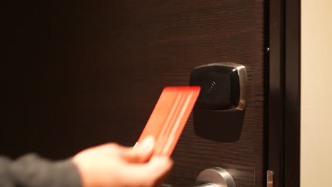 Card-touch-on-the-sensor-for-opening-the-door