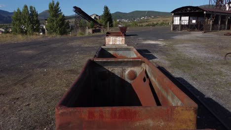Travelling-from-the-top-of-some-old-wagons-used-to-transport-coal-in-the-mine