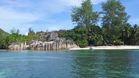 View-of-Curieuse-Island-beach-in-The-Seychelles-from-the-water
